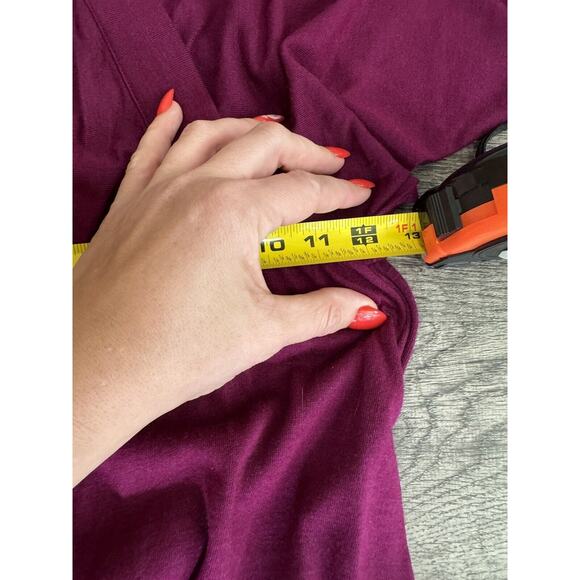 Vintage 1970s Dress CHH Carol Horns Habitat Cotton Dress Small Deep Purple Retro - Picture 11 of 12